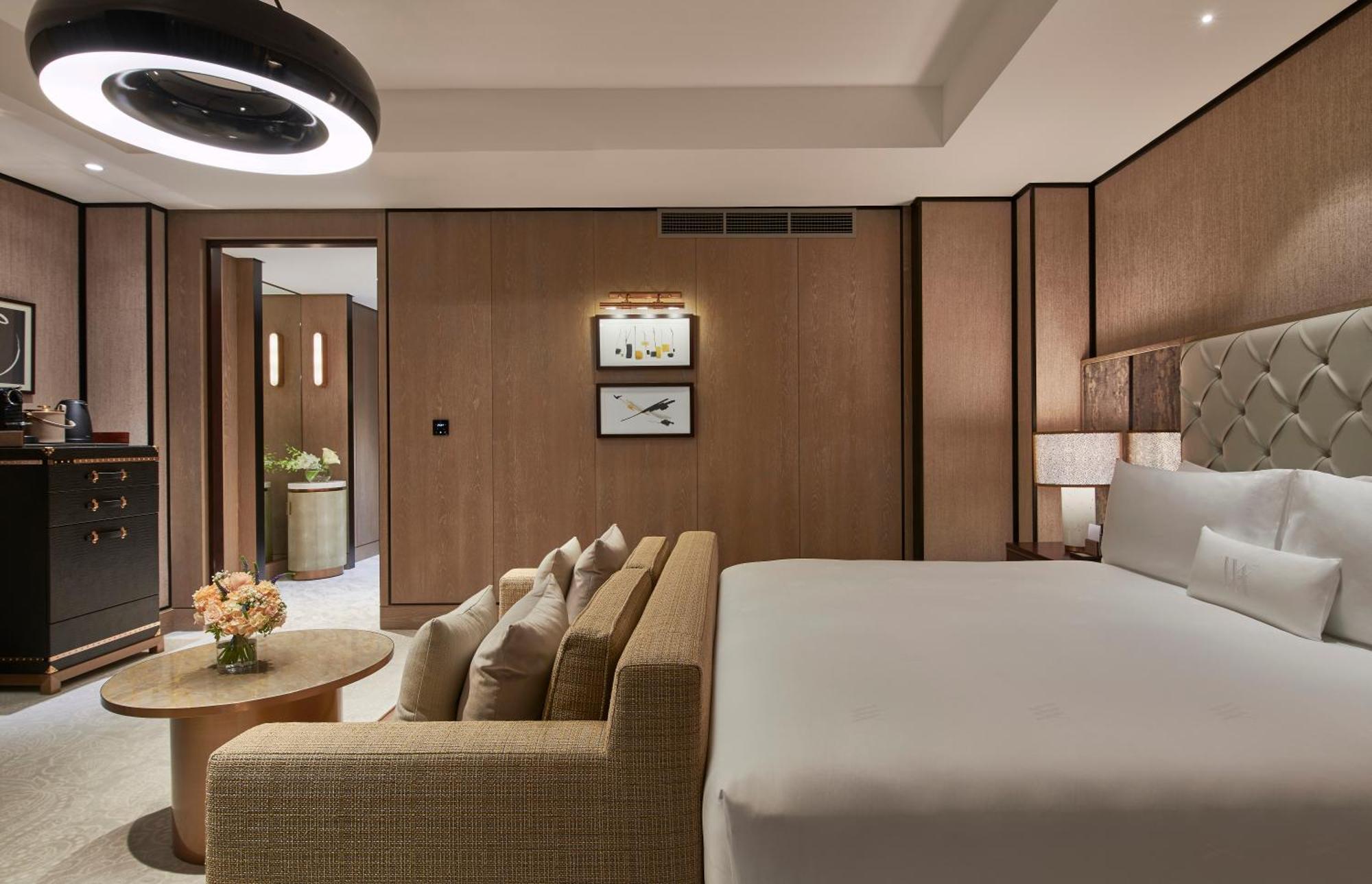 Hotel Waldorf Astoria Dubai International Financial Centre Exteriér fotografie A bedroom at the hotel
