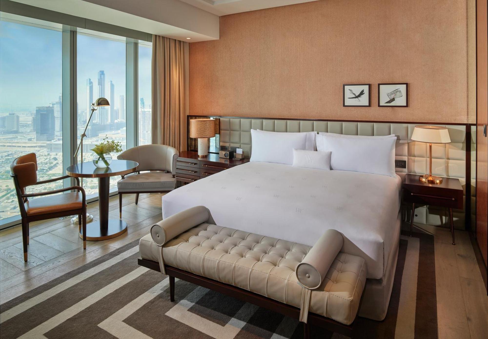 Hotel Waldorf Astoria Dubai International Financial Centre Exteriér fotografie A bedroom at the Address Downtown Hotel